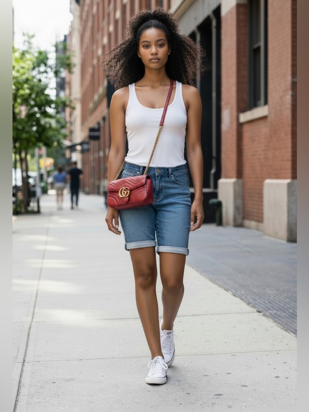 Women’s GAP Denim Bermuda Shorts in Blue